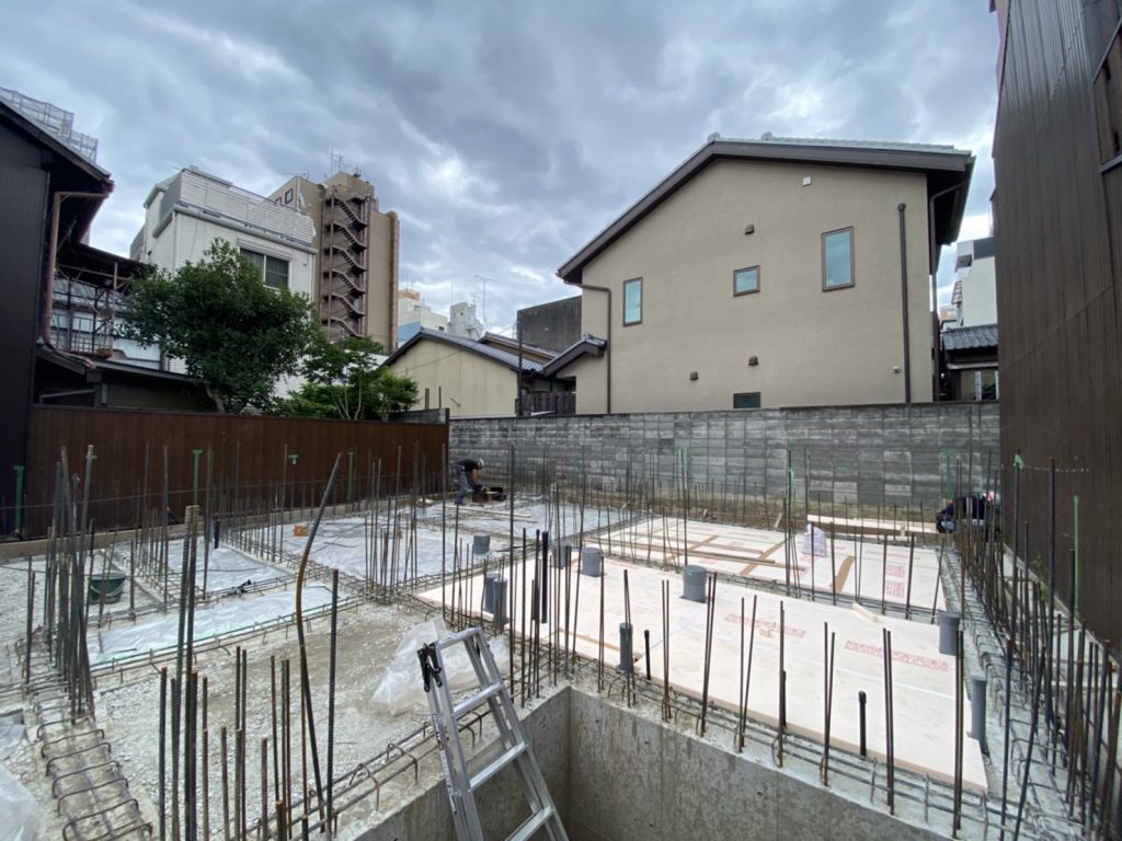 下京区のRC新築工事　現在進行中